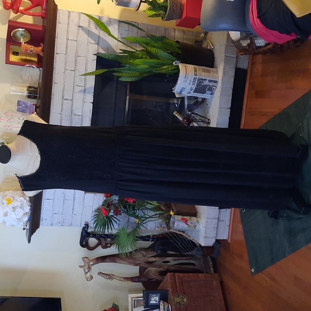 Neiman Marcus Black Maxi Dress size 12
